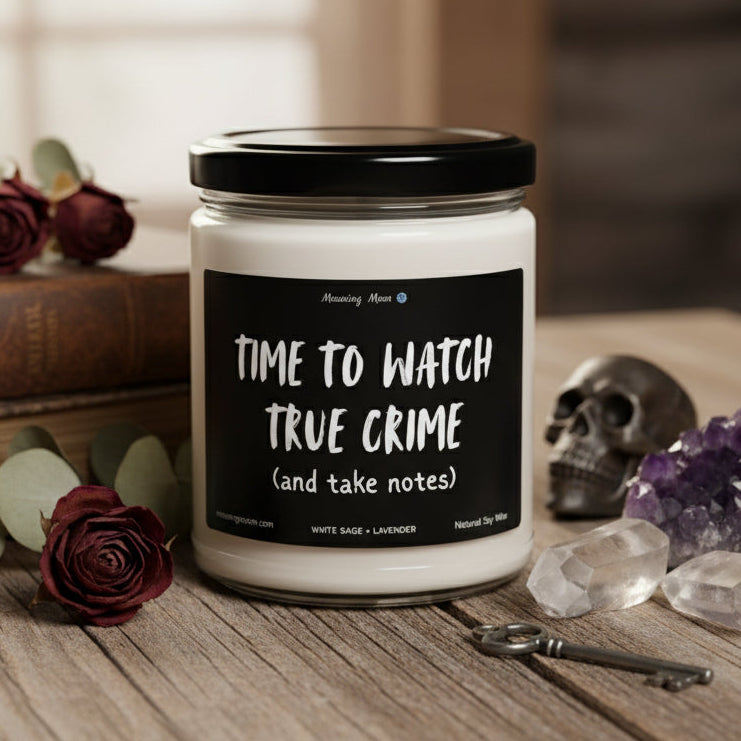 True Crime Non-Toxic Soy Candle, 9oz
