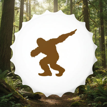 Dabbing Bigfoot Magnetic Dual Bottle Opener