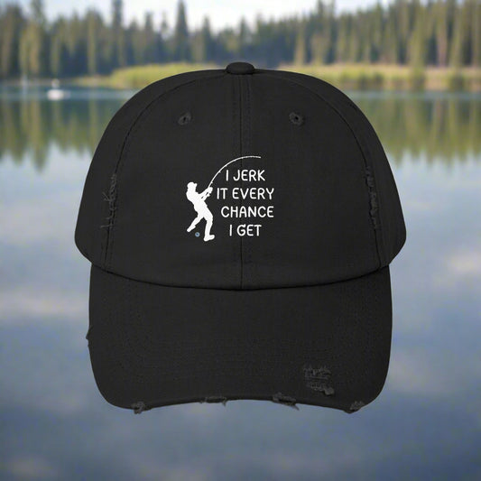 Jerk It Distressed Cap