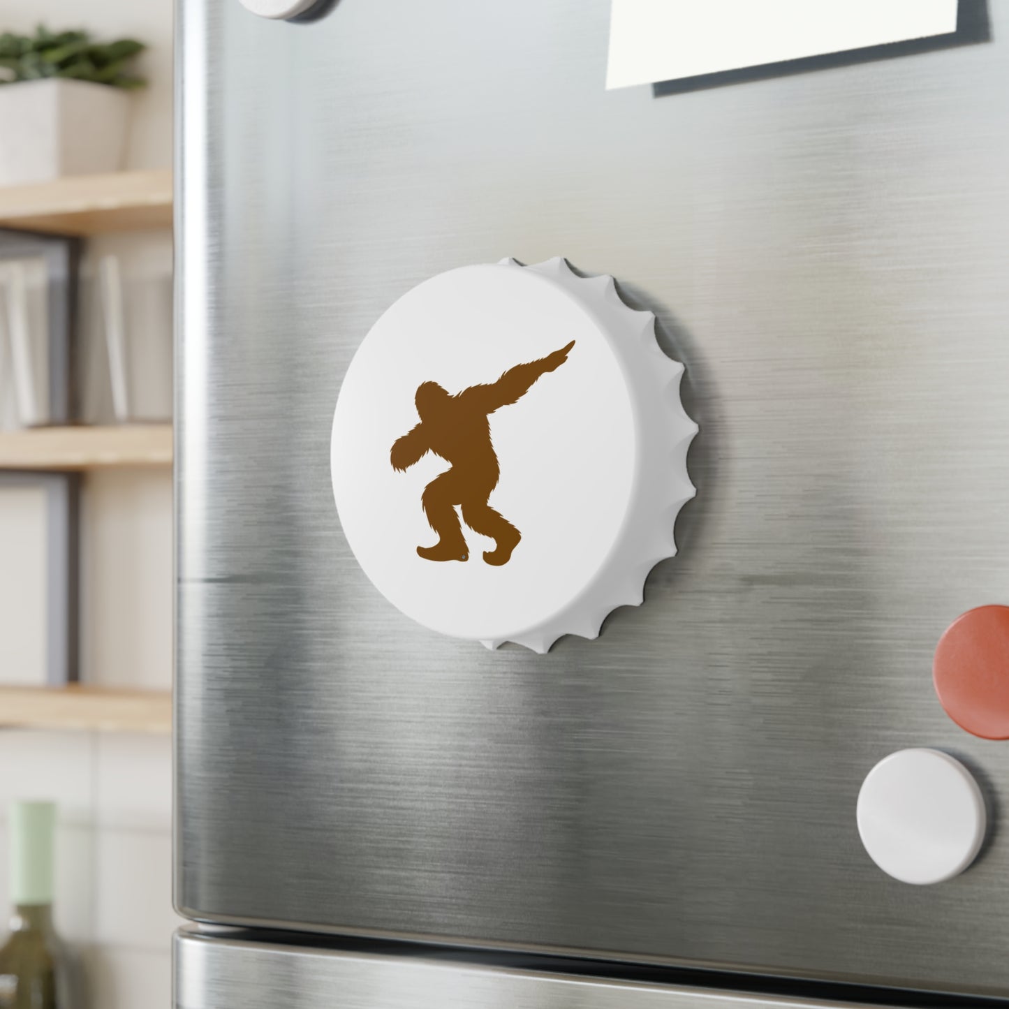 Dabbing Bigfoot Magnetic Dual Bottle Opener