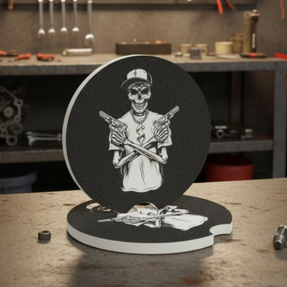 SkelaGangsta Soapstone Car Coaster