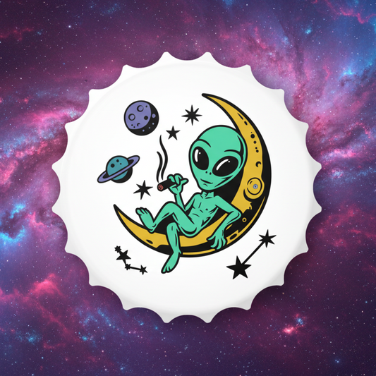 420 Alien Magnetic Dual Bottle Opener